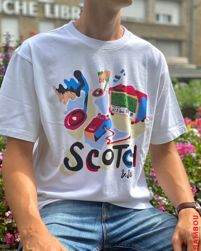 Tee-shirt SCOTCH & SODA Blanc