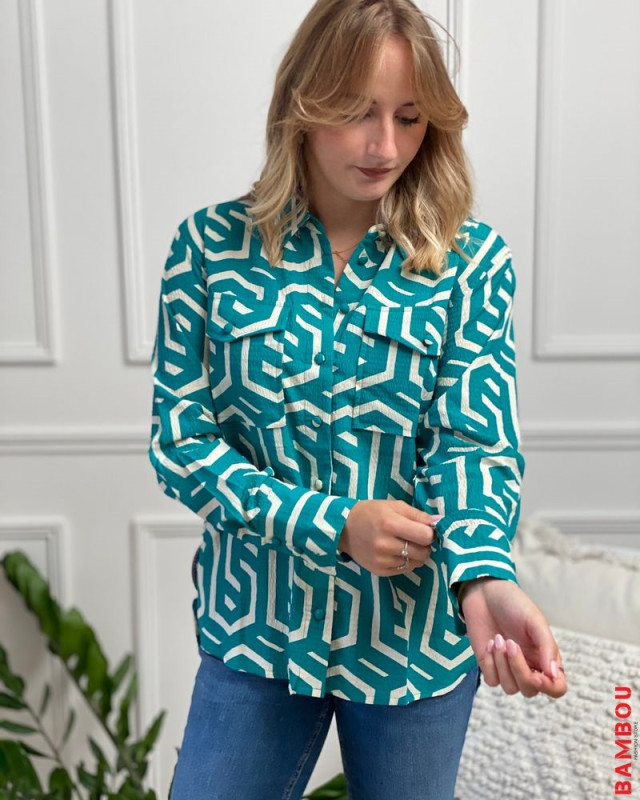 Chemisier Vmcifa VERO MODA Turquoise