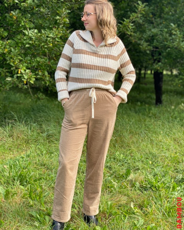 Pantalon Liberty GRACE & MILA Taupe