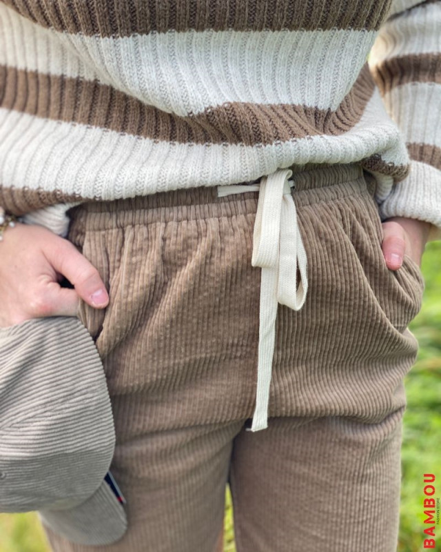 Pantalon Liberty GRACE & MILA Taupe