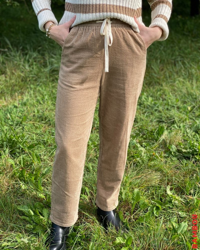 Pantalon Liberty GRACE & MILA Taupe