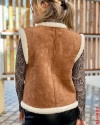 Veste sans manche Lio GRACE&MILA Camel