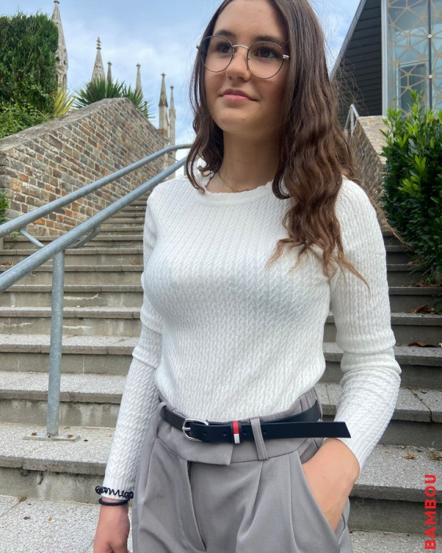 Pull MOLLY BRACKEN Blanc Cassé