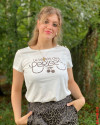 Tee shirt Carole LE TEMPS DES CERISES Blanc