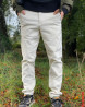 Chino velours Jpstace JACK & JONES Ecru