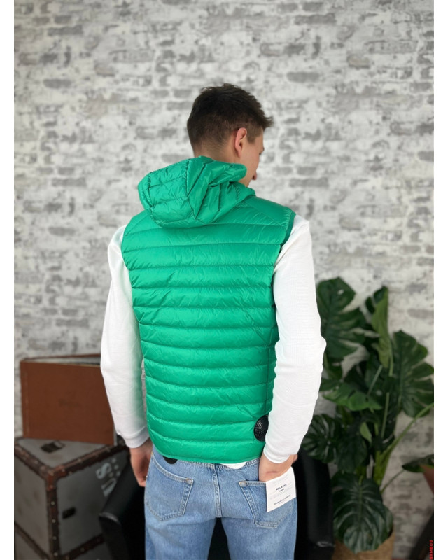 Doudoune sans manches à capuche PAT JOTT Vert