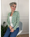 Veste blazer Tasha LE TEMPS DES CERISES Liberty bleu
