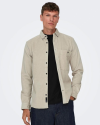 Sur chemise velours Onsnewterry ONLY & SONS Beige