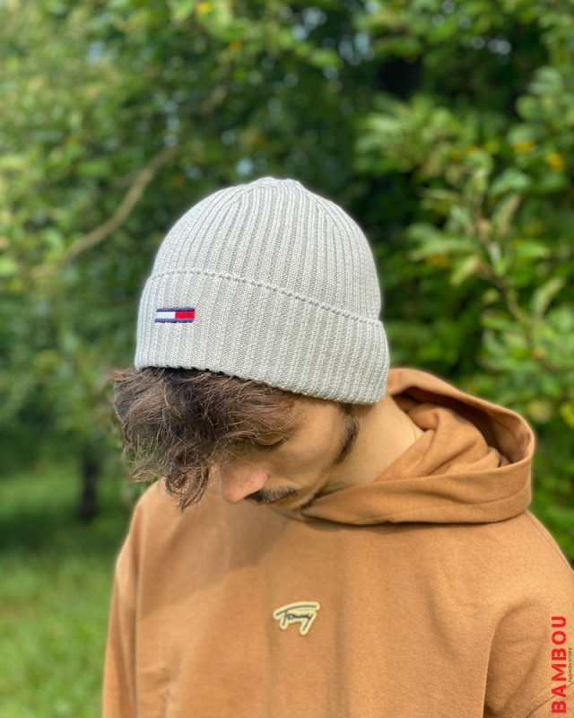 Bonnet TOMMY JEANS grey heather