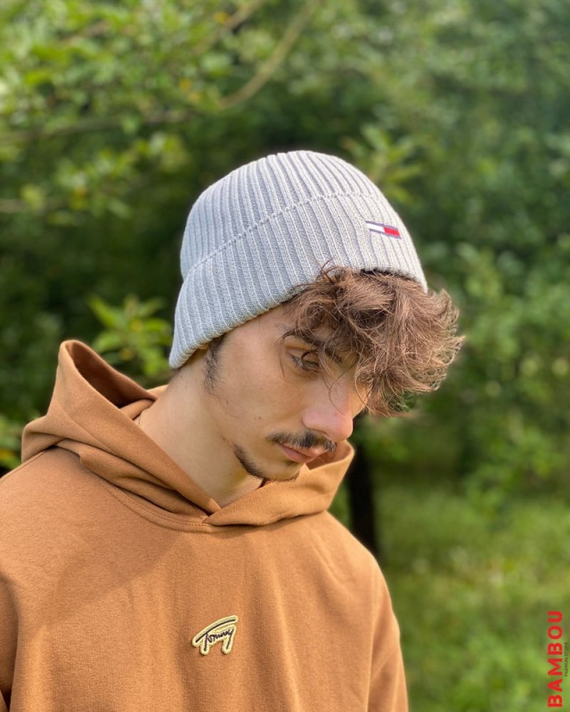 Bonnet TOMMY JEANS grey heather