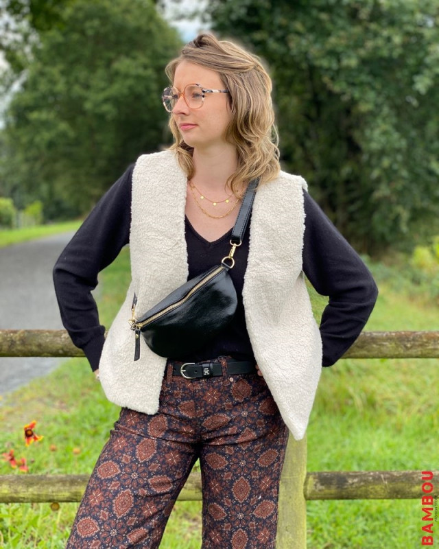 Gilet sans manche Laponie GRACE & MILA Ecru