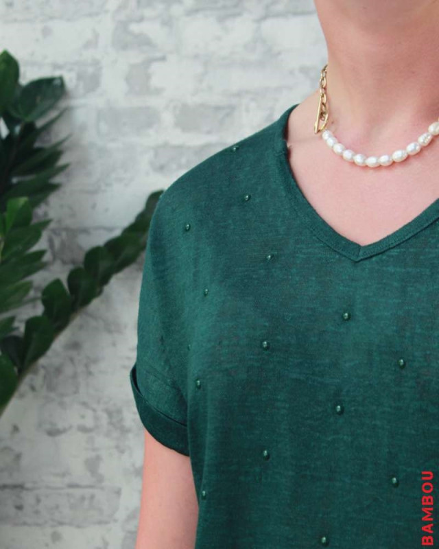 T-shirt Bijou LE TEMPS DES CERISES Vert
