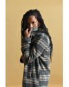 Manteau à carreaux MOLLY BRACKEN Noir