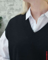 Pull col V MOLLY BRACKEN sans manches Noir
