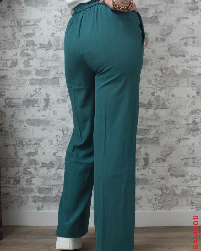 Pantalon large GRACE&MILA grant Vert
