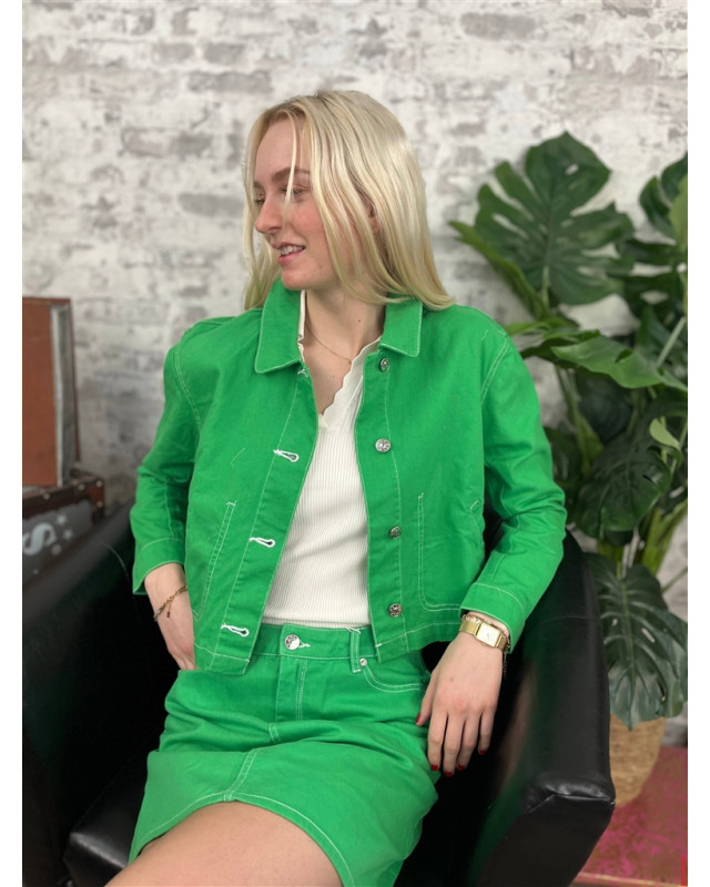 Veste courte Only Vert