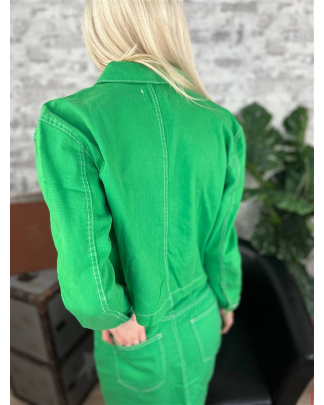 Veste courte Only Vert