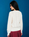Pull Lara C'EST BEAU LA VIE Ecru