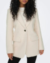 Veste bouclette Onlpiper ONLY Blanc