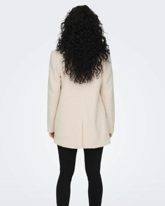 Veste bouclette Onlpiper ONLY Blanc