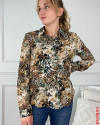 Chemisier SUZZY & MILLY motif tigre marron/noir/beige
