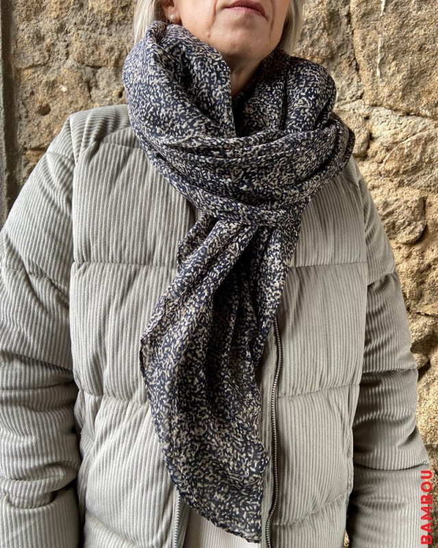 Foulard Bella LE TEMPS DES CERISES Noir