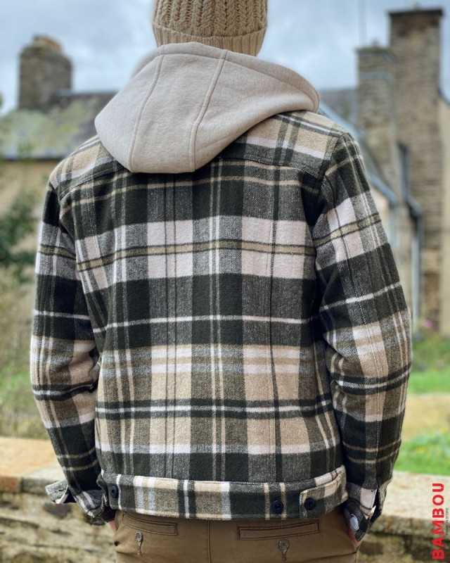 Blouson SCOTCH & SODA field green check