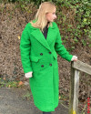 Manteau lon moutonné ONLY Vert