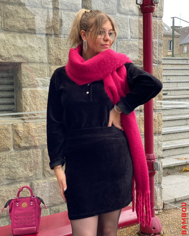 Pull en velours côtelé VILA Noir