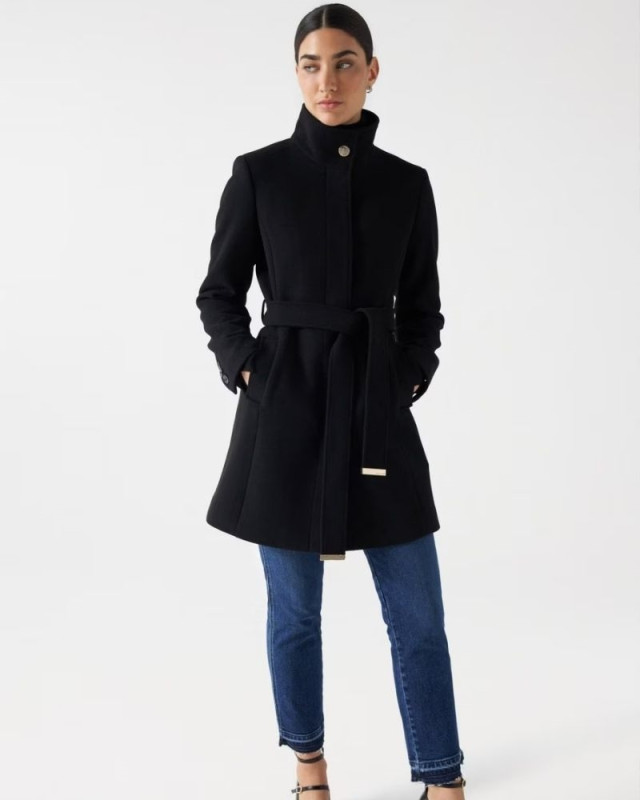 Manteau en laine SALSA Noir