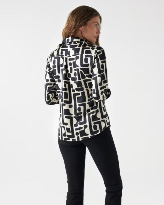 Chemise satinée SALSA Ecru