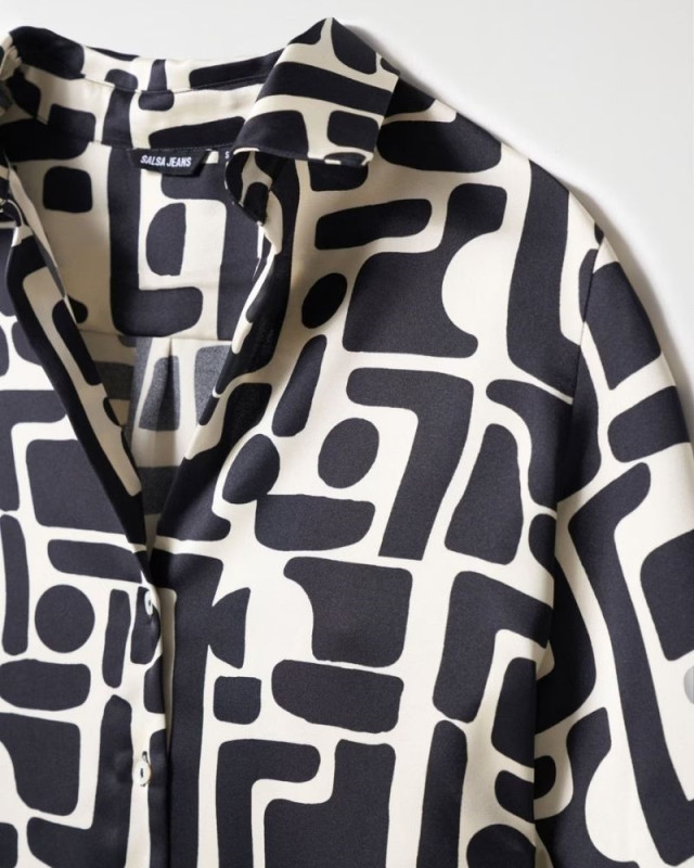 Chemise satinée SALSA Ecru