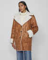 Manteau réversible VILA caramel café birch teddy