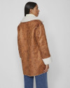 Manteau réversible VILA caramel café birch teddy