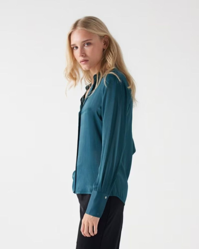 Chemise satinée SALSA Vert