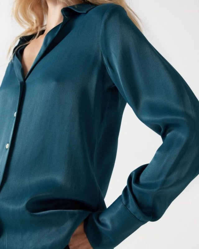 Chemise satinée SALSA Vert