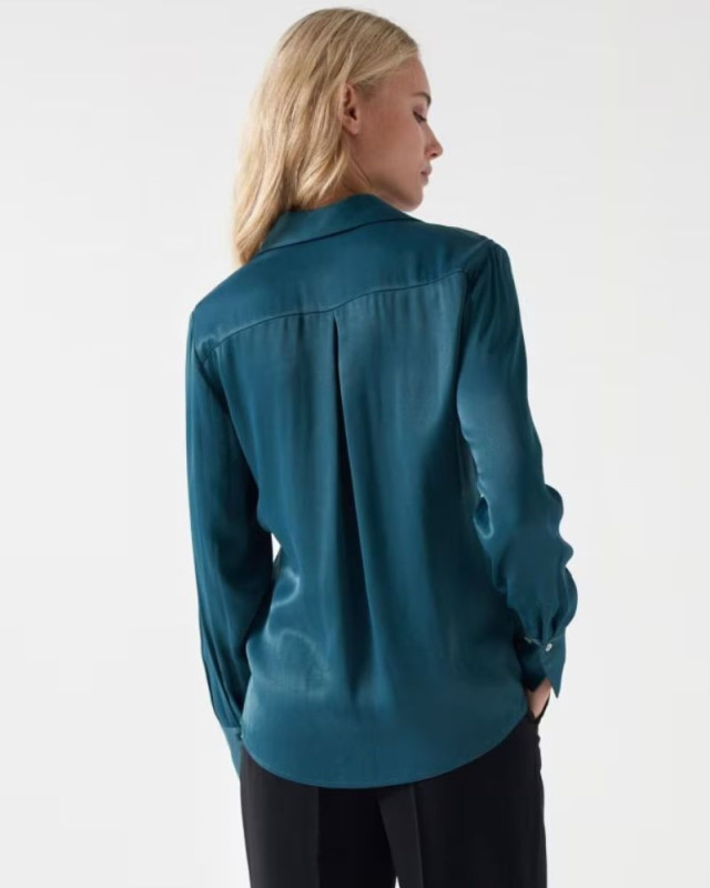 Chemise satinée SALSA Vert