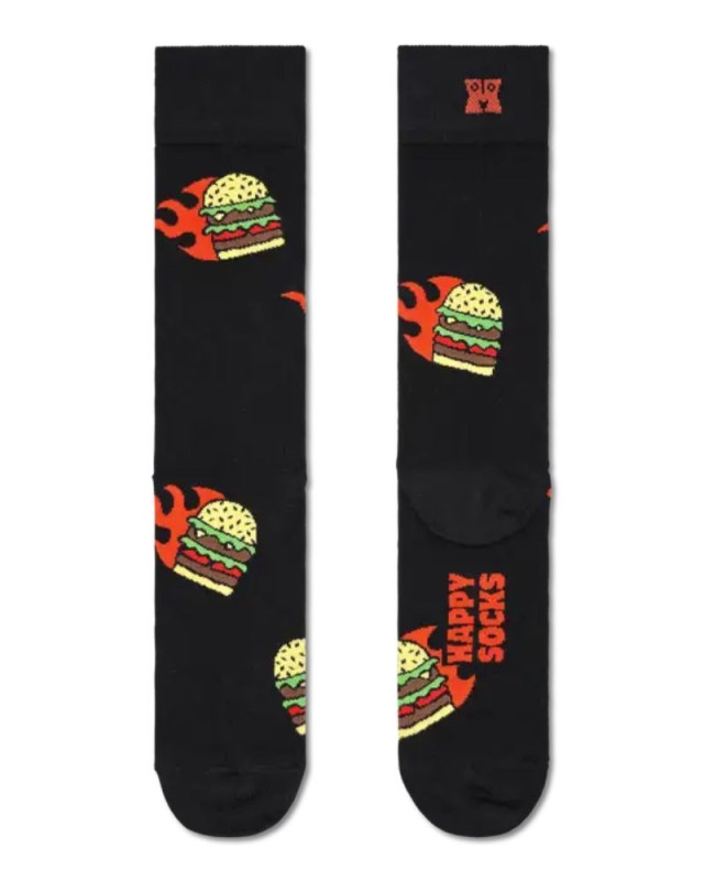 Chaussettes fantaisies HAPPY SOCKS flaming burger