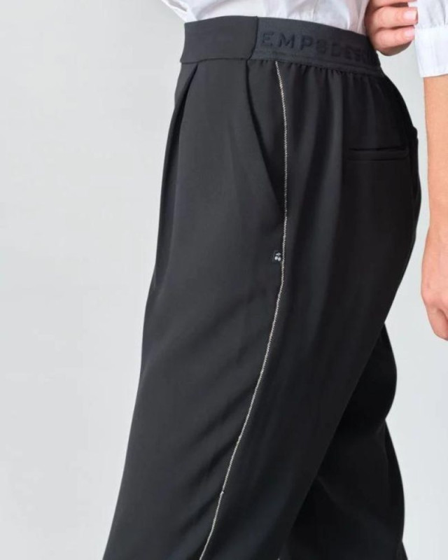 Pantalon habillé Plhox LE TEMPS DES CERISES Noir