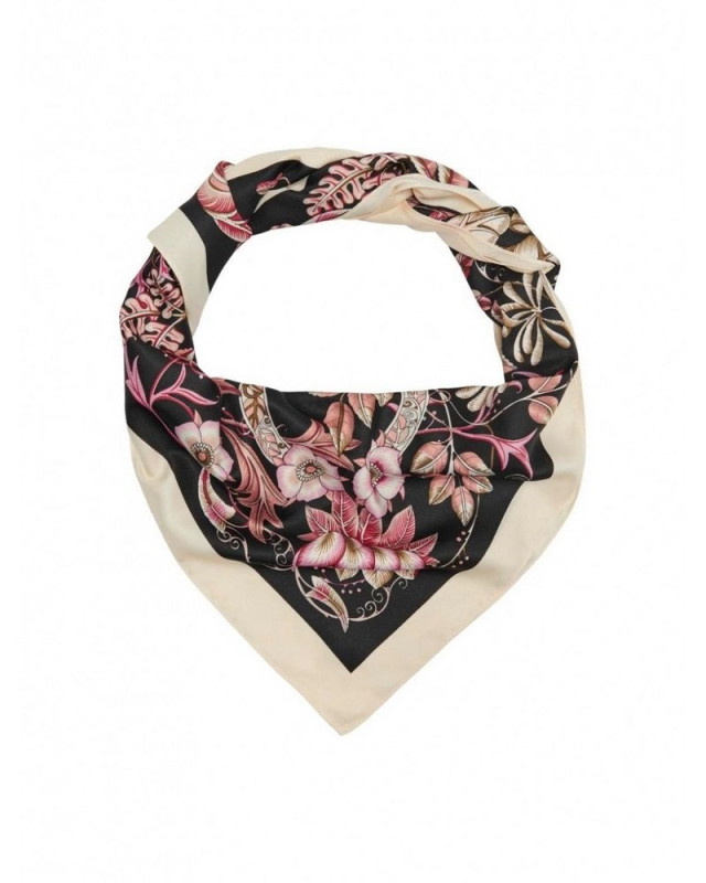 Écharpe ONLY Blanc / Noir / Rose