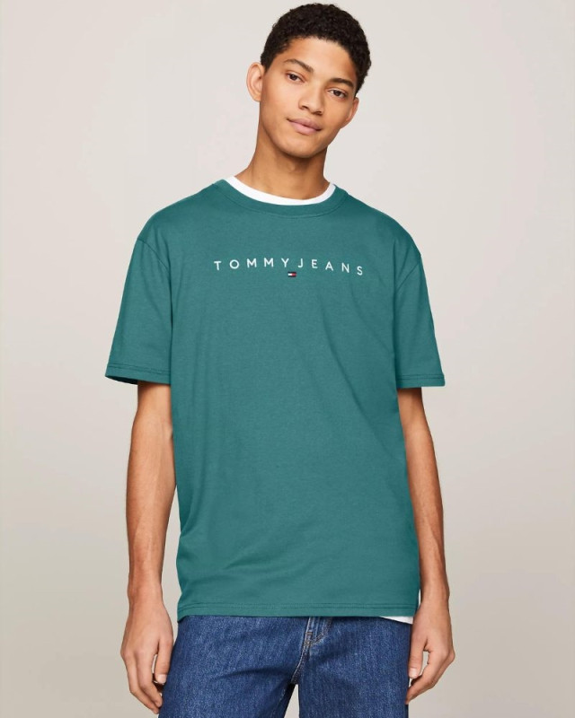 Tee-shirt logo TOMMY JEANS Vert bouteille