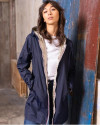 Imperméable réversible LAURA JO Marine