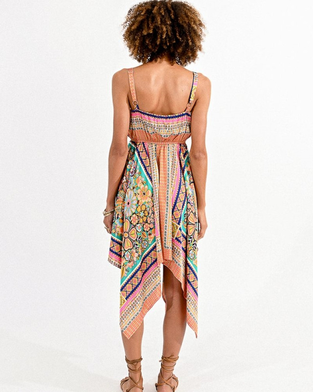 Robe asymétique MOLLY BRACKEN Multicolore
