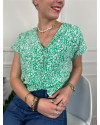 Blouse Lilou C'EST BEAU LA VIE Vert