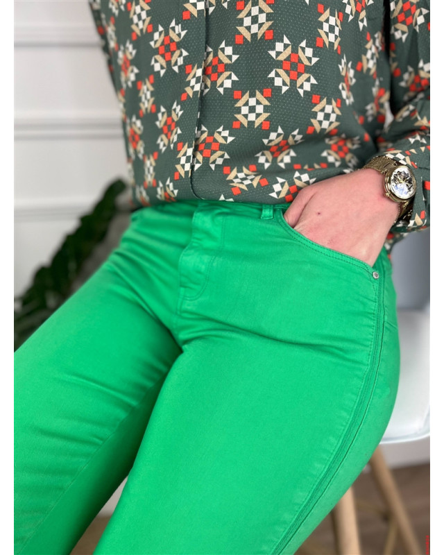 Pantalon slim Louise C'EST BEAU LA VIE Vert