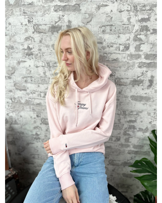 Sweat capuche Tommy Jeans Rose pastel