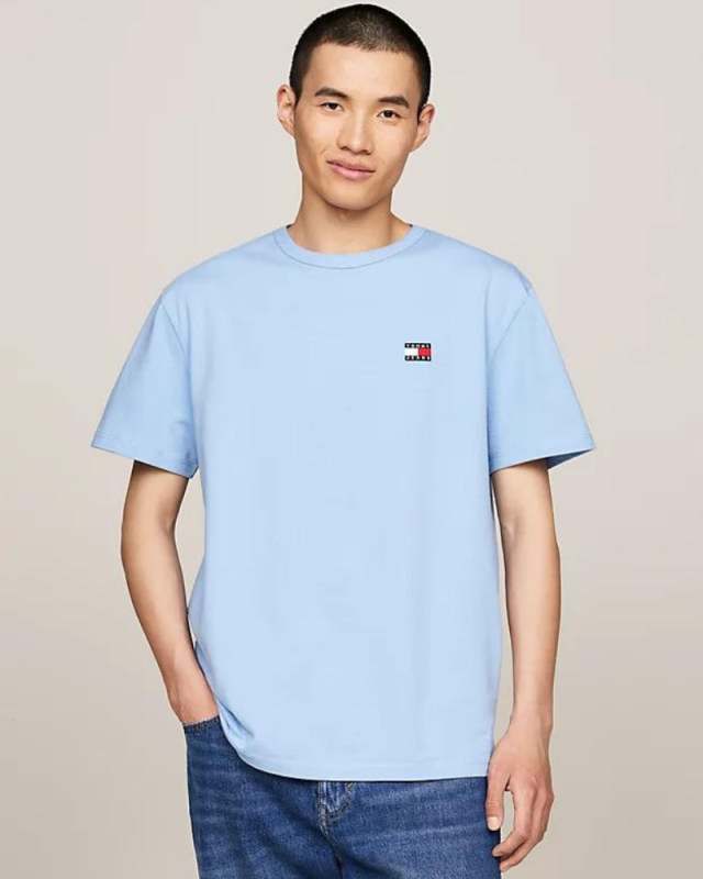 Tee-shirt logo TOMMY JEANS Bleu ciel