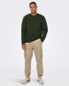 Sweat col rond Onsceres ONLY & SONS Kaki