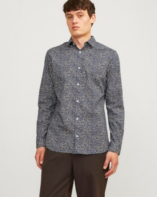 Chemise à motif Jprblablackpool JACK & JONES Marine