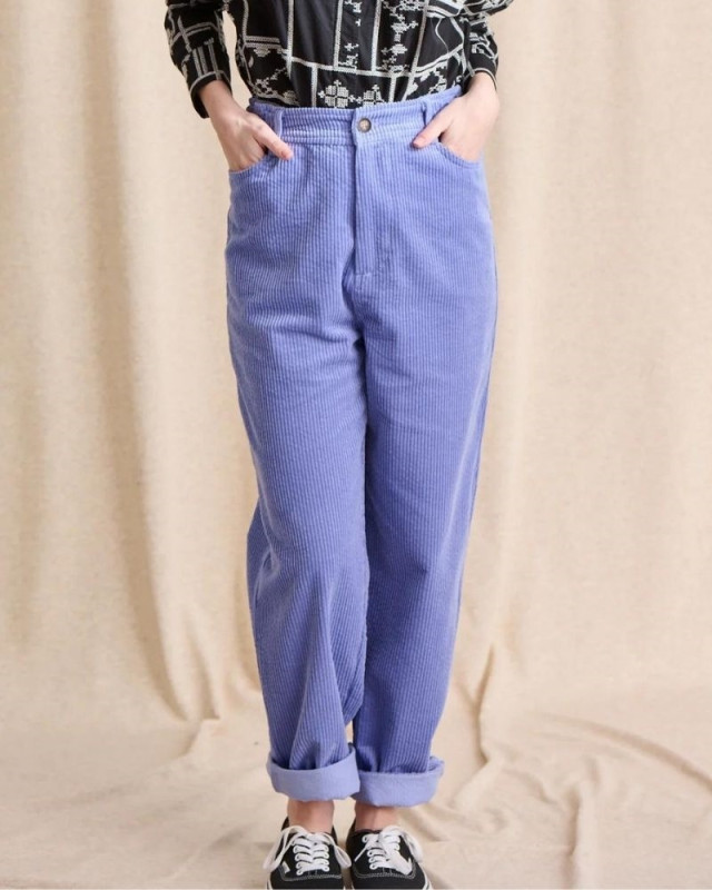 Pantalon velour Pino LAURE + MAX Violet